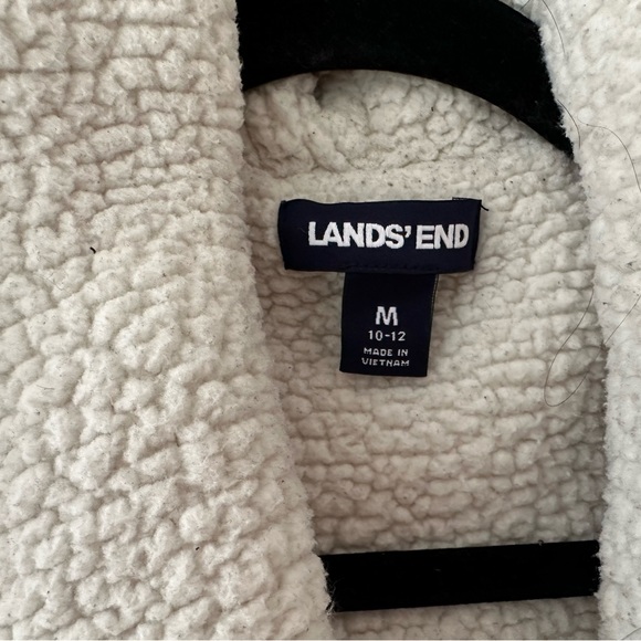 land’s end • sherpa lined open cardigan - Picture 3 of 10